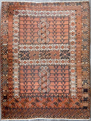 5x6.9 antique turkman #58003