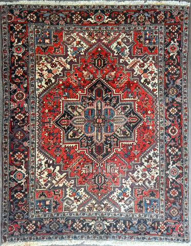7x9.0 Persian heriz #87569 Sold