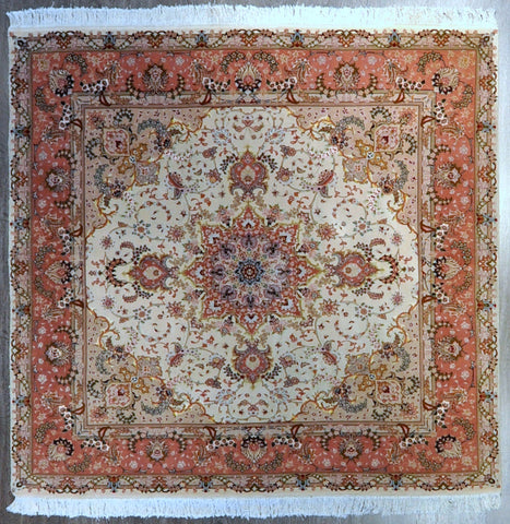 6.4x6.6 Persian Tabriz 50 Raj  #17770