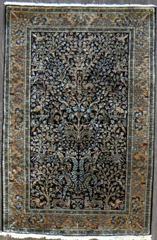 3.7x5.4 persian qum silk #19822
