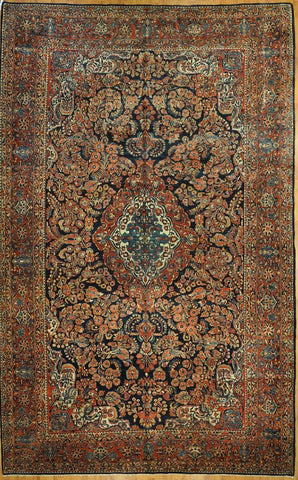 10.6x15.6 antique persian sarouk Id #29246