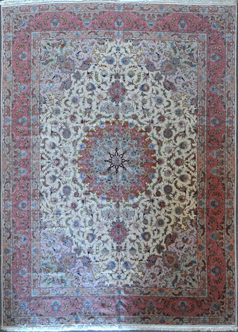 9.9x13.3 persian tabriz wool silk #10634