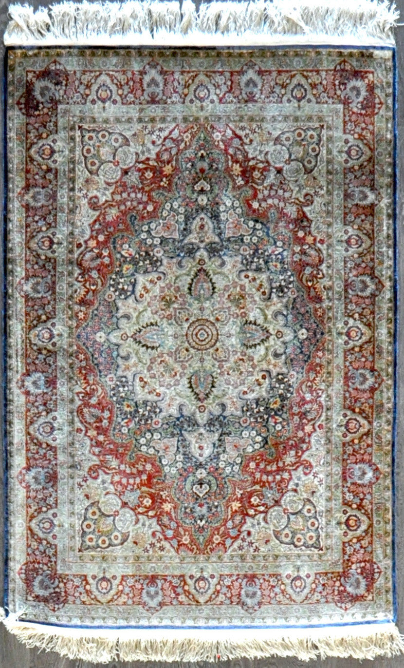 4.2x6.2 turkish hereke silk #74803 Sold