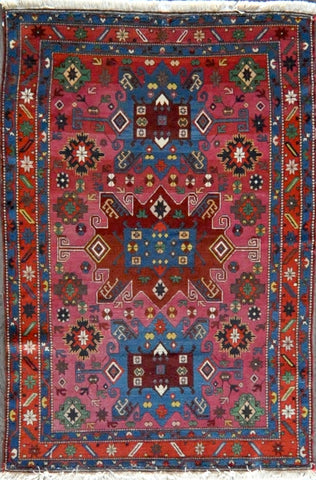 4.2x6.5 antique kazak #41322