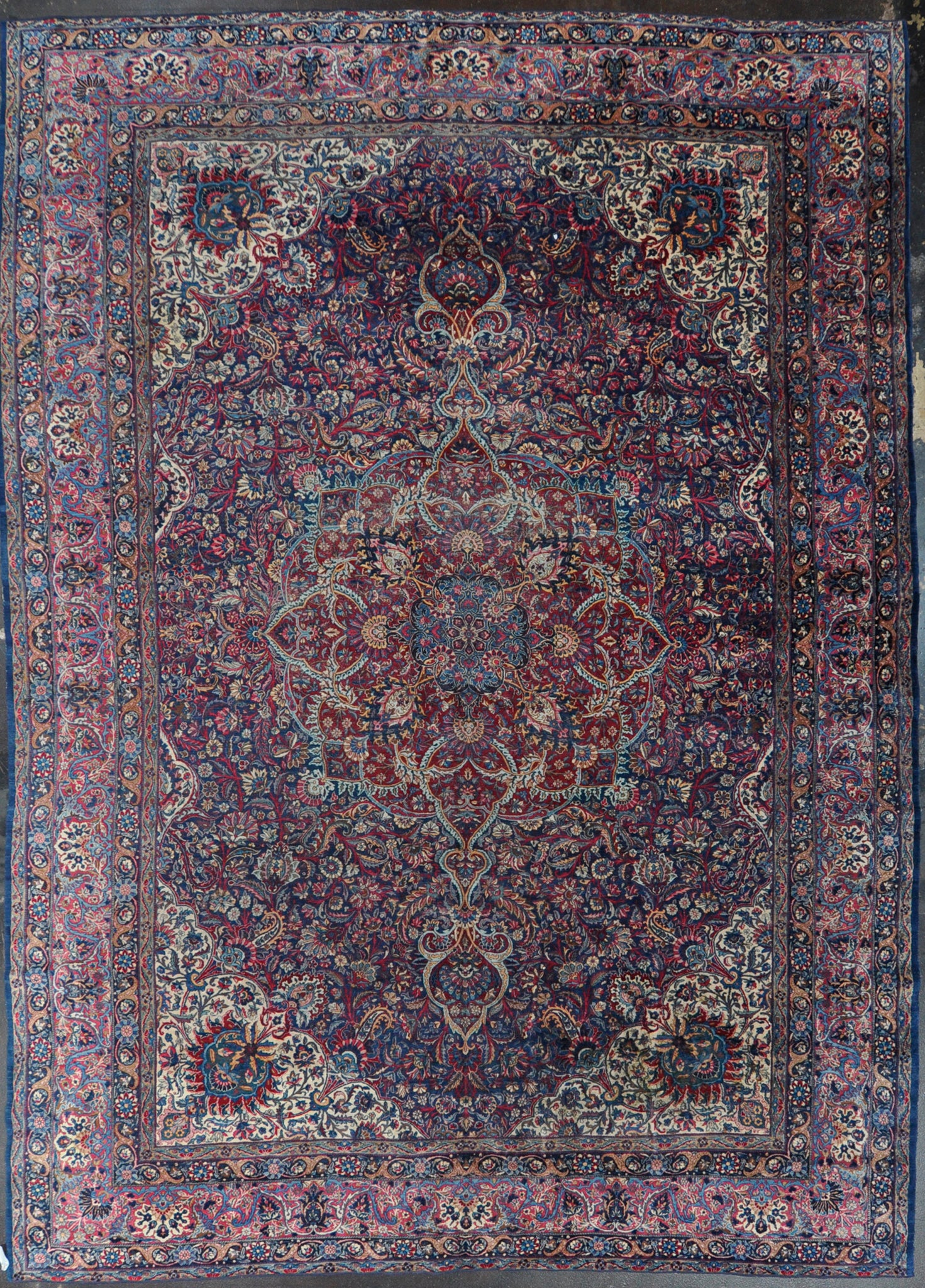 Rug Id: 3395 Antique Persian kerman 10.9x15.2