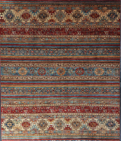Rug ID: 48040 Afghan shirvan 8.2x9.8