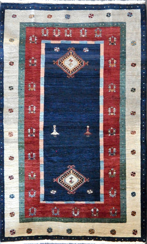5.0x8.1 Persian gabbeh #68135Sold