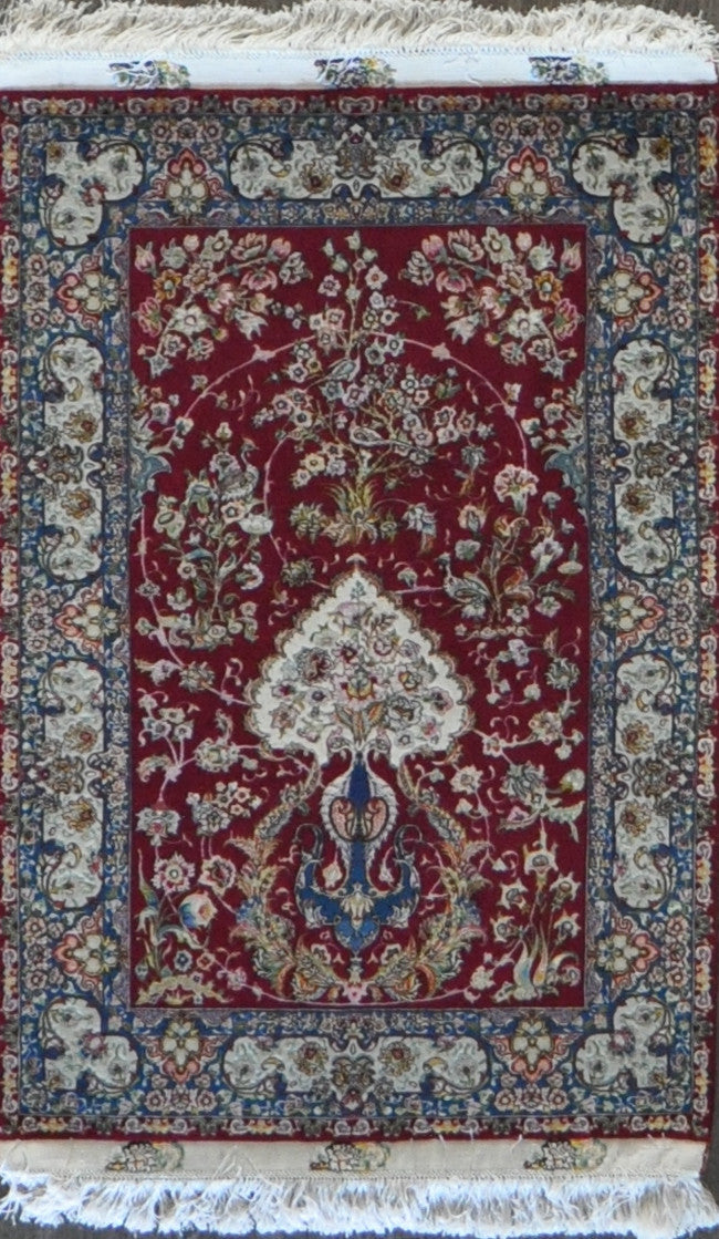 3.4x5.0 persian tabriz wool silk 70 Raj #51086 Sold