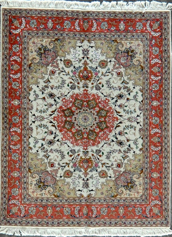 5x6.7 persian tabriz 50 Raj #46758