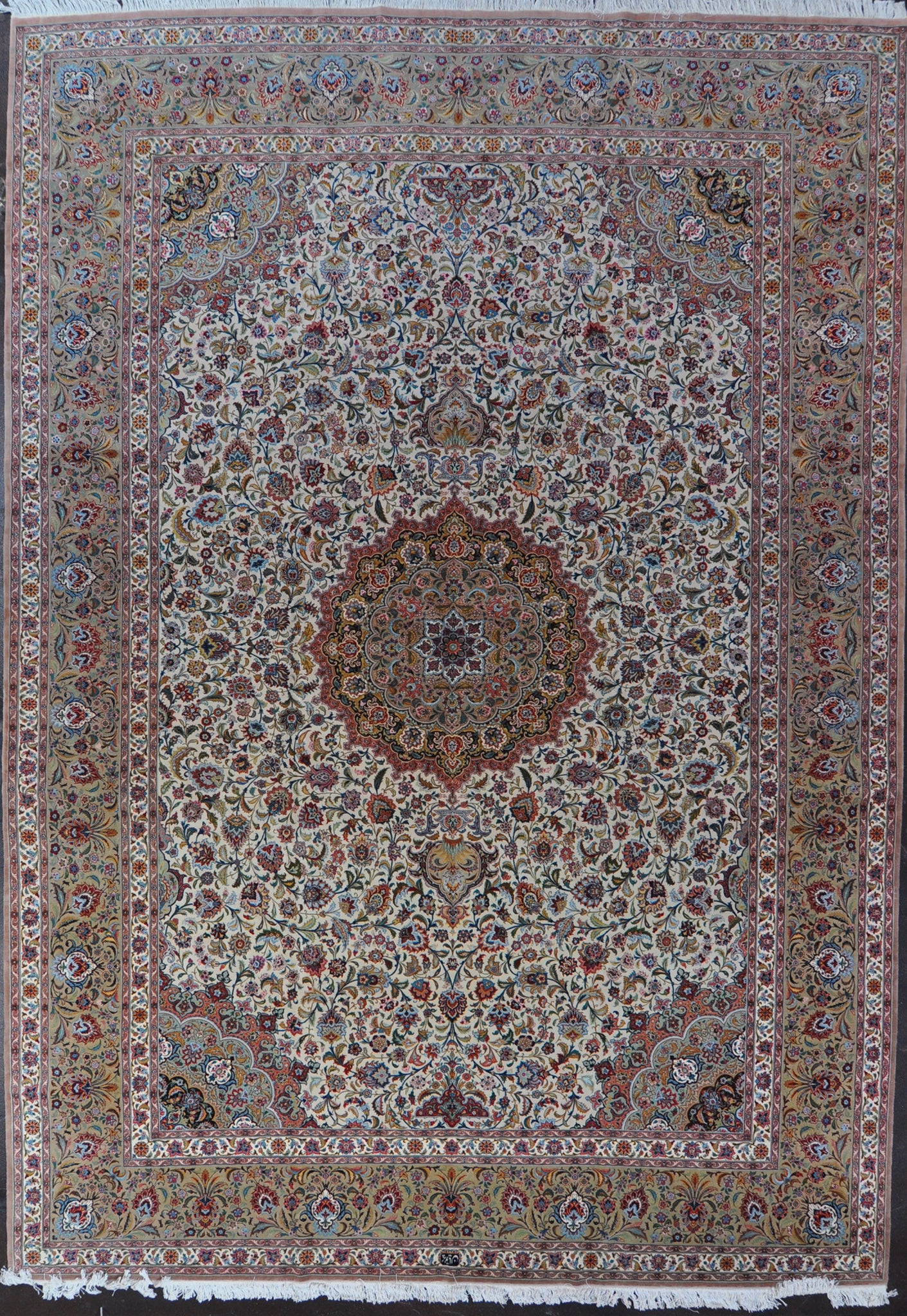 11.6x16.7 persian tabriz wool silk 60 Raj #45971