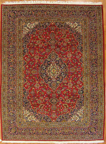 7.8x10.5 persian kashan wool #54973