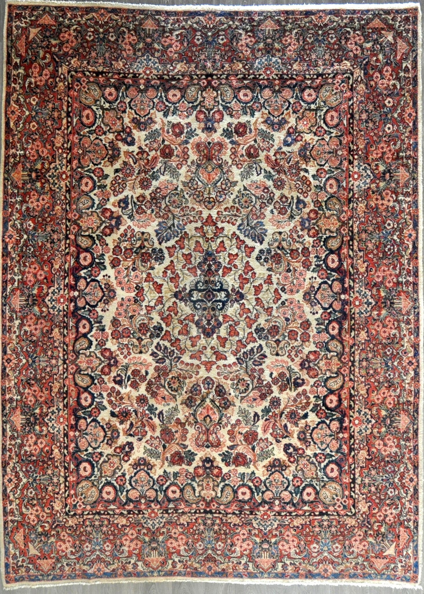 8.8x11.9 Persian Antique sarouk #33026