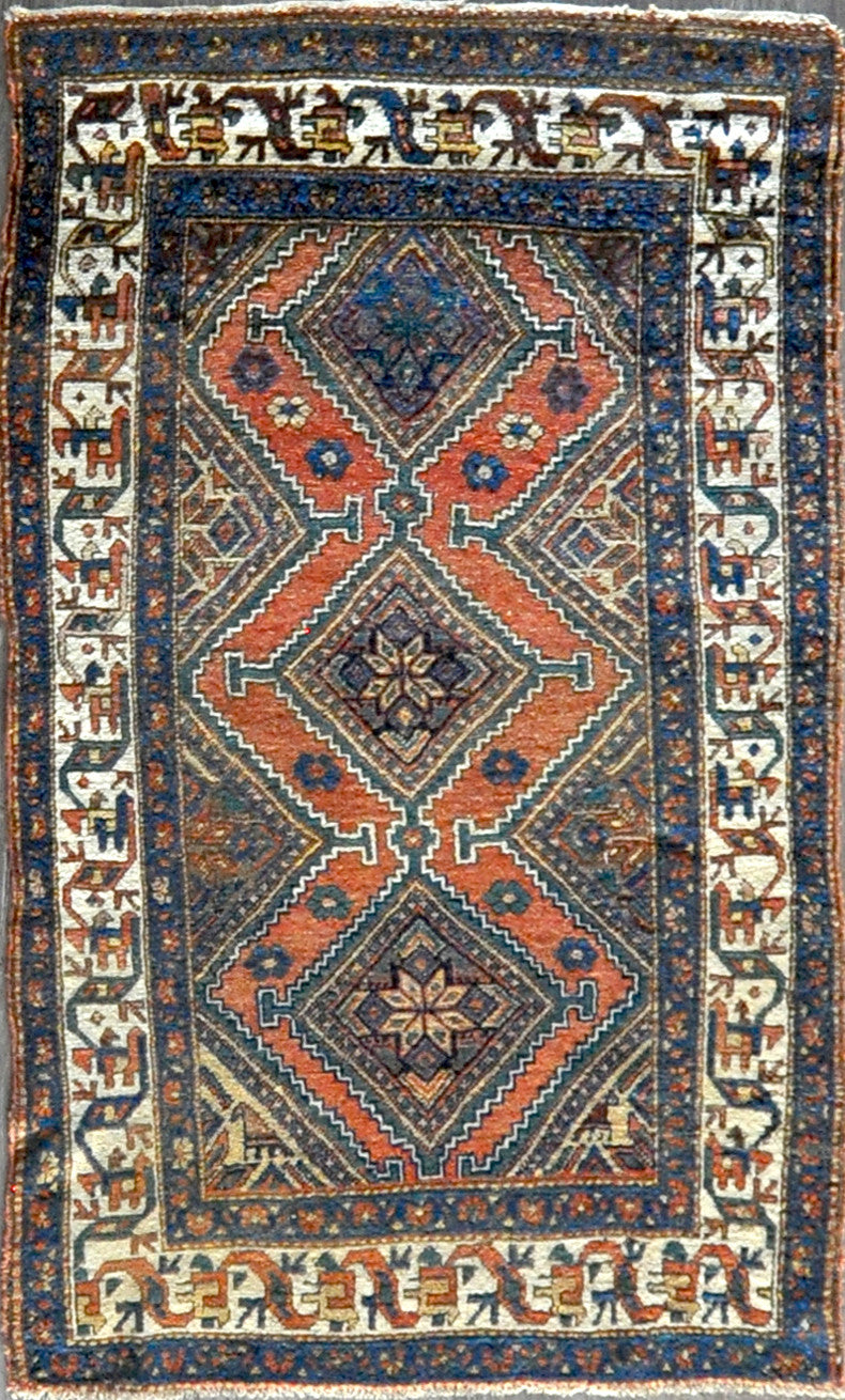 4x6.8 Persian antique bijar #72357