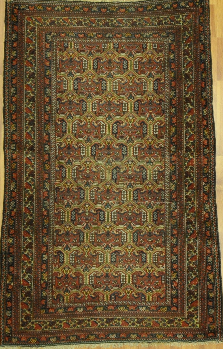 4.2x6.5 Persian antique malayer #29544