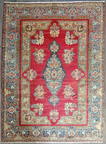 9x12.3 Persian kerman #54105
