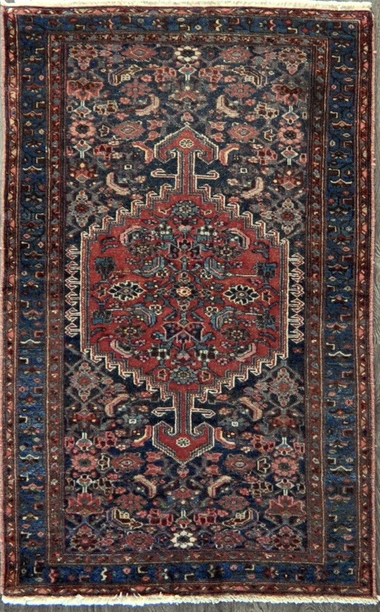 3.8x6.2 Persian antique malayer #41218 Sold