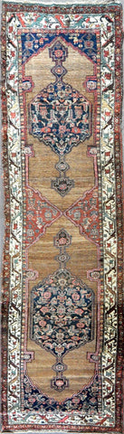 4.6x14 persian antique heriz #97950