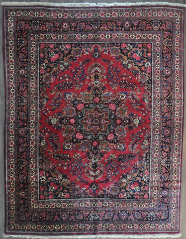 10.6x13.4 antique persian mashad #61580