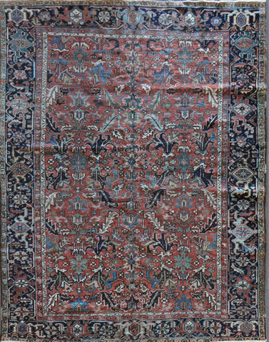 8.11x11.7 antique Persian  heriz #48974