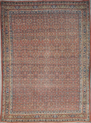 9.3x12.8 antique Persian bijar #92252 Sold