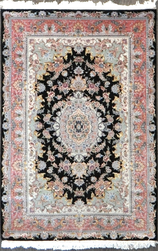 3.4x5.0 persian tabriz wool silk 70 Raj #34615