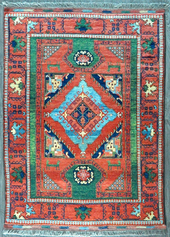 5.8x7.7 Afghan Kazak #71555