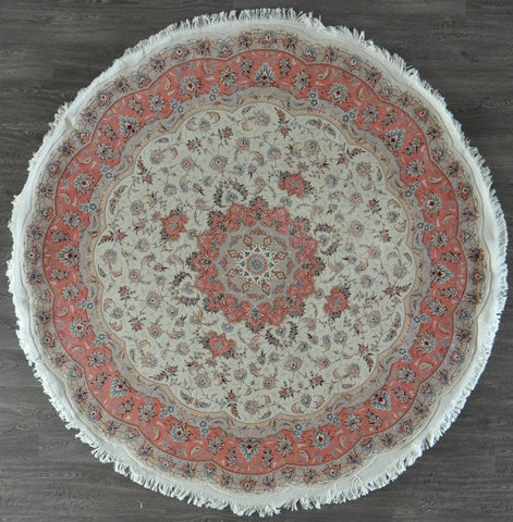 8.2x8.2 persian tabriz round #31149